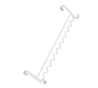 SUPVOX Crochet de Chevet en Fer Blanc pour Dortoir, Porte-manteau Mural Double Couche, Grand Rangement pour Vêtements et Serviettes, Organiseur Pratique pour Lit Superposé, à Suspendre