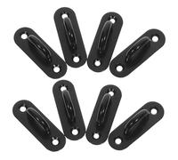 SUPVOX Crochet De Plafond À Œillet Boucle Ovale Marine Crochets À Œillet Robustes Robuste Boucle De Porte Noire