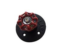 SUPVOX Crochet Mural en Alliage de Fonte Rouge et Noir, Patère Murale Ronde à Bride, Crochet pour Vêtements, Manteaux et Serviettes, Support Robuste pour Salle de Bain, la Cuisine