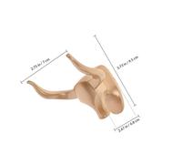 SUPVOX Crochet Mural en Aluminium Spatial Doré, Crochet Décoratif Tête de Bœuf Rétro, Patère sans Perçage pour Salle de Bain et Salon, Cintre Mural Polyvalent pour Porte-serviettes