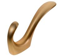 SUPVOX Crochet Mural en Zinc Doré Brossé, Patère Murale Minimaliste pour Manteaux, Serviettes et Chapeaux, Fixation Invisible par Vis, Crochets à Vêtements et Porte-serviettes pour Salle