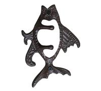 SUPVOX Crochet Mural Fonte de Poisson Patère pour Jardin et Patio pour Clés Écharpes et Chapeaux Décoration Américaine Classique