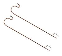 SUPVOX Crochets Décoratifs en Fer pour Jardin 2pcs, Support Robuste pour Lanternes et Pots de Fleurs, pour Allées de Mariage en Extérieur, Finition Résistante la Rouille