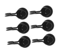 SUPVOX Crochets Suspendre Magnétiques 6 Pièces D16 Noirs Rotatifs pour Porte et Manteau