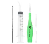 SUPVOX Kit de nettoyage des oreilles, en acier inoxydable, cuillère / seringue à oreille, couleur aléatoire, lumineux