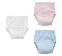 SUPVOX Culotte Apprentissage Propreté Fille en Coton 3pcs Taille Élastique et Protection Imperméable pour Bébé Lors de L'apprentissage Propreté Couleur Aléatoire