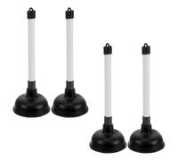 SUPVOX Déboucheur de Toilettes en Caoutchouc 4 Pièces, Pompe à Ventouse Manuelle Puissante, Outil de Débouchage Multi-usages pour Salle de Bain, Évier et Canalisation, Nettoyeur de Pipe