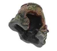 SUPVOX Décoration Aquarium Résine Décorative Cachette Poisson Grotte Cachette pour Habitat Reptile et Poisson Ornement Naturel pour Aquarium