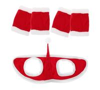 SUPVOX Décoration Cheval Confortable avec Chapeau et Protège-jambes Accessoires Festifs et Robustes pour Costume de Parade de Noël Installation Rapide pour Événements et Fêtes