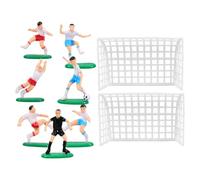 SUPVOX Décoration de Gâteau Thème du Football Figurines en Plastique ABS Terrain de Football Miniature Kit de Décorations Réutilisables pour Anniversaire Garçon Décor Paysager Miniature