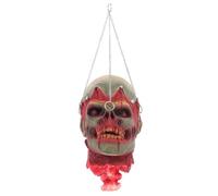 SUPVOX Décoration d'halloween à Suspendre en Forme de Tête Coupée : Crâne Sanglant Et Effrayant pour Décoration de Maison Hantée - Fournitures de Fête Effrayantes pour Halloween, 46,28 cm