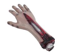 SUPVOX Décoration Halloween Main Artificielle Réaliste Sanglante Accessoire Main Coupée PU Faux Bras Effrayant pour Fête et Costume Zombie