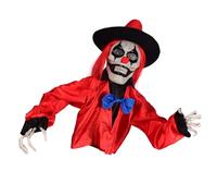 SUPVOX Décoration Halloween Piquet Clown Lumineux Extérieur pour Jardin Fête Automate Suspendu