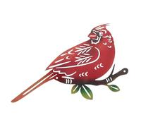 SUPVOX Décoration Murale Métal Représentant Un Cardinal Rouge Style a Pour Décorer Jardin Terrasse Ou Clôture