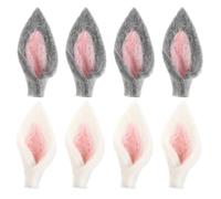 SUPVOX Décorations de Pâques DIY en Feutrine 8 Accessoires Oreilles de Lapin Fournitures de Bricolage Festives pour Vêtements Paquet et Bandeaux