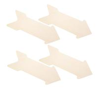 SUPVOX Découpes de Flèches en Bois 4 Pièces 15.7X5.9 Pouces Tranches Brutes pour Bricolage en Bois et Projets Décoratifs Artisanaux