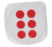 SUPVOX Dés Faire La Fête Aux Gros Dés Dice Colorée Surdimensionnée Dés Énormes Gros Dés Jumbo Dés De Jeu Gros Dés Géants Jeu De Dés Dice en Vrac Doux Dés Extra-Larges Blanche Mousse