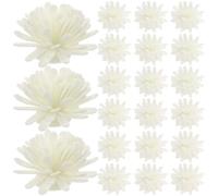 SUPVOX Diffuseur D'aromathérapie 100 Pcs Fleurs Artificielles en PE Couleur Lait Blanc Diffuseur D'huiles Essentielles pour Bureau et Salle de Bain Accessoires D'huile Parfum Ambiance