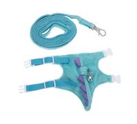 SUPVOX Dinosaur Pet Vest Leash for Small Animals Comfortable Bunny Harness and Bearded Dragon Leash with Stylish Dinosaur Design for Rabbits Ferrets Hamsters and Lizards