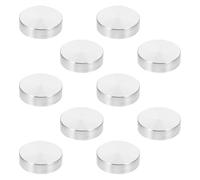 SUPVOX Disques Aluminium 10 Pièces Adaptateurs Ronds 30 MM pour Tables Basses et Vitrines en Verre Supports Métal