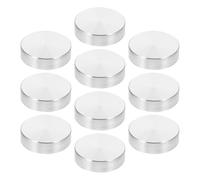 SUPVOX Disques Aluminium 10 Pièces Plaques Rondes 30 MM pour Tables à Manger et Vitrines en Verre Support Métal