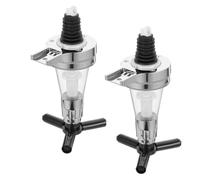 SUPVOX Distributeur d'alcool Mural 2 Pièces Doseur Liquide 25 ML pour Bar Cuisine Rationné Porte-Bouteille Suspendu pour Vin et Spiritueux Couleur Aléatoire