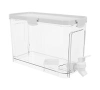 SUPVOX Distributeur D'eau Froide Grosse Capacité 4 L en Plastique Transparent avec Robinet Doseur pour Boissons Fraîches, Pichet à Jus Domestique pour Réfrigérateur et Fête Estivale
