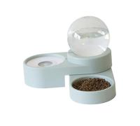 SUPVOX Distributeur Eau Automatique Double Bol pour Animaux Design Stable et Pratique Récipient pour Chien et Chat sans Bac INOX Bleu Alimentation Sécurisée et Anti-Renversement