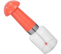 SUPVOX Distributeur Électrique de Shampoing pour Animaux, Forme Champignon | ABS Orange, Mousse Douce et Économie de Shampoing, pour Chats, Bain Maison et Voyage