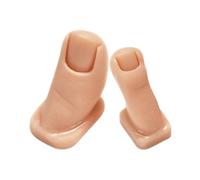 SUPVOX Doigts d'Entraînement en Silicone, 2pcs Forme Orteil pour Pratique Nail Art Carving et Peinture, Texture Souple et Réaliste