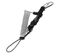 SUPVOX Dragonne de Plongée Rétractable en Acier Inoxydable pour Appareil Photo Sous-marin, Boucle à Dégagement Rapide, Corde Anti-perte à Ressort, Sécurité pour Photographe de Plongée,