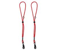 SUPVOX Dragonnes en Nylon Réglables pour Moufles de Ski Cordelette Anti-perte 25 Cm Rouge, Paire pour Randonnée, Alpinisme et Sports D'hiver en Extérieur