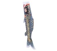 SUPVOX Drapeau Carpe Doré et Noir Manche à Air Poisson Suspendu pour Décoration Extérieure et Intérieure pour Maison Restaurant et Festivals