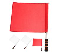 SUPVOX Drapeaux de Signalisation Portables 4Pcs en Acier Inoxydable avec Poignée en Éponge pour L'Arbitrage L'Entraînement Sportif Direction du