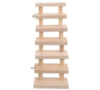 SUPVOX Échelle en Bois pour Hamster 7 Marches, d'escalade Résistant aux Morsures, Accessoire pour Cage Petits Animaux, Plateforme d'exercice pour Chinchillas, Souris et Gerbilles