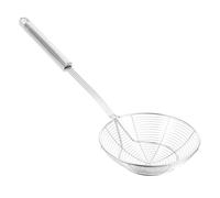 SUPVOX Écumoire Passoire en Acier Inoxydable 14 Cm, Cuillère à Trous Grosse Taille pour Cuisson et Friture, Ustensile Cuisine Résistant Haute Température, Tamis Araignée Pratique