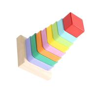 SUPVOX Éducatif Apprentissage pour Garçon Fille Forme de Tour Arc-Ciel de des Couleurs Formes Jeu Interactif Parent-garçon Fille pour Développement Motricité Intelligence
