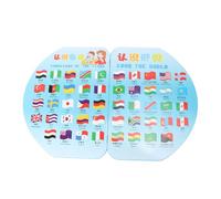 SUPVOX Éducatif Bois Drapeaux Internationaux pour Garçon Fille Apprentissage Géographique Développement Créativité Garçons Filles