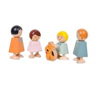 SUPVOX Éducatif Bois pour Garçon Fille Jeu de Construction avec Personnages Familiaux Développement Intellectuel Interaction Parent-garçon Fille Set Ludique et Créatif