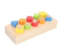 SUPVOX Éducatif Visserie Bois pour Garçon Fille Jeu de Construction Créatif Kit Dapprentissage Précoce Matériel Pédagogique de Bricolage Garçon Fille