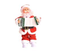 SUPVOX Électrique Père Noël Rouge sans Pile Figurine Musicale de Noël pour Garçon et Filles Décoration Festive Animée pour Sapin et Intérieur Original et Amusant