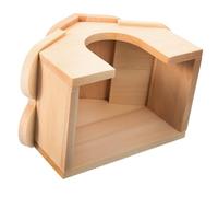 SUPVOX Élégante Maison en Bois pour Hamsters Abri Confortable pour Rats Cabane pour Cochons Dinde Cachette Décorative Matériau Respectueux des Animaux