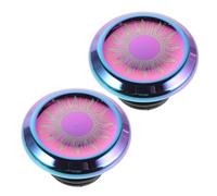 SUPVOX Embouts de Guidon Universels en Alliage D'aluminium Multicolores, Protection Haute Résistance pour Vélo Route et VTT, Accessoires Légers Antidérapants, 1 Paire pour Cintre Vélo,