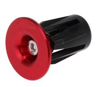 SUPVOX Embouts de Guidon Vélo VTT Rouge Aluminium M4x34mm Compatibles 22-24mm, Bouchons de Poignée Solide pour Accessoires de Vélo, Adaptés VTT, Route et Pliants, Installation Facile