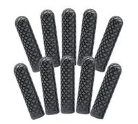SUPVOX Embouts de Lacets Métalliques Bullet Noir Lot de 10 Pièces Embouts Fermés pour Lacets de Baskets Accessoires Robustes et Décoratifs pour Réparation et Personnalisation de