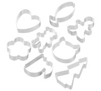 SUPVOX Emporte-pièces en Acier Inoxydable 8pcs pour Pâtisserie Diy, Moules à Biscuits Créatifs, Multifonctions et Antiadhésifs, Cuisson la Maison