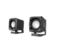 SUPVOX Enceinte Portable Mini USB 2pcs pour Ordinateur de Bureau et Portable, Compacte Plastique Prise Audio 3.5mm, pour Maison et Bureau