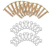SUPVOX Ensemble 20 Pièces Goupilles de Cisaillement et Fendues en Acier Inoxydable pour Souffleuse à Neige Accessoires de Rechange Robustes et Solide pour Protection Moteur Compatibles