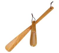 SUPVOX Ensemble de 2 Chausse-Pieds en Bois Naturel Manches Long et Court Ergonomiques et Confortables Adaptés pour Seniors et Différents Types de Chaussures Chausse-Pied Portable et