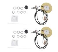 SUPVOX Ensemble De 2 Pickup Piézo pour Guitare Acoustique Classique Set avec Potentiomètre Intégré Installation Facile sans Modification Signal Stable et Faible Bruit pour Guitare